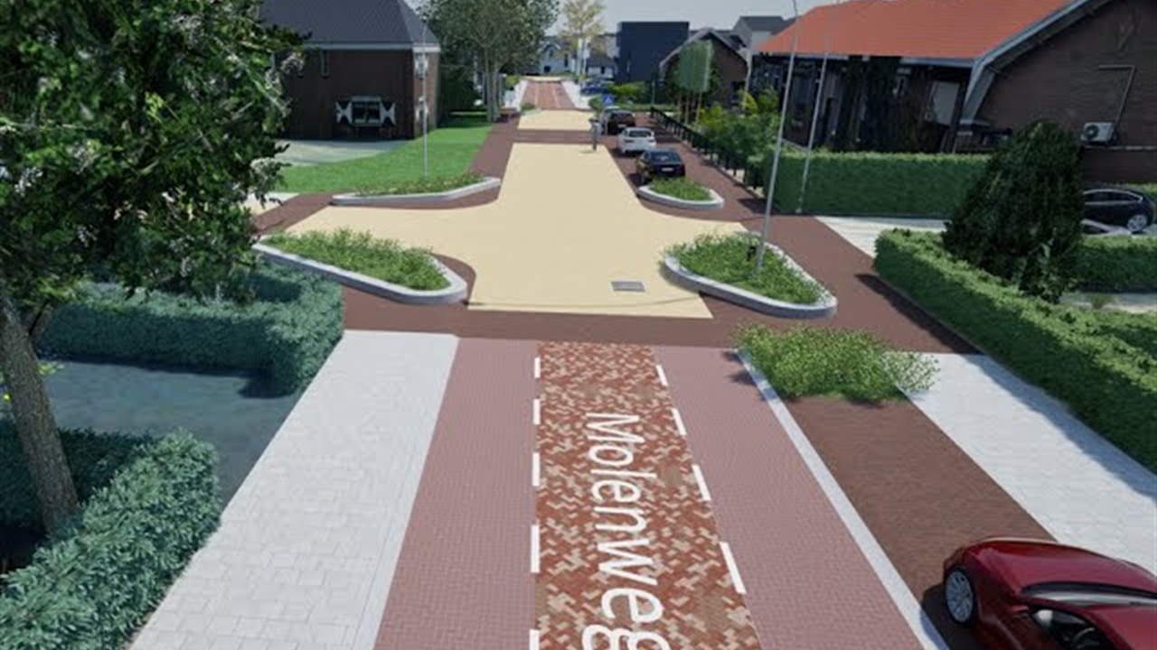 Herinrichting Molenweg in Heerjansdam, Zwijndrecht